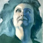 geschuilderd portret van Marlene Dumas